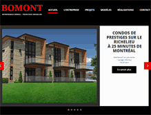 Tablet Screenshot of constructionbomont.com